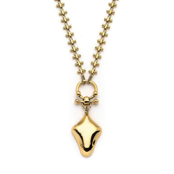 Amulet Gold Plated Charm Chain Necklace - 3