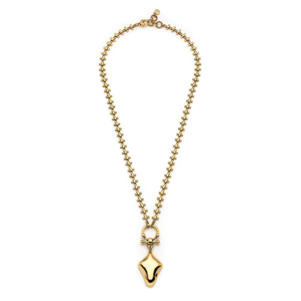 Amulet Gold Plated Charm Chain Necklace - 1