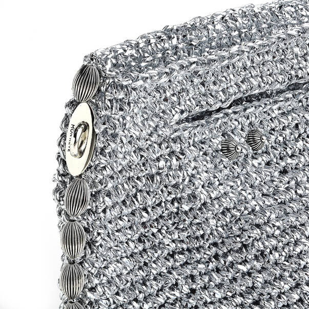 Argent Silver Woven Bag - 3