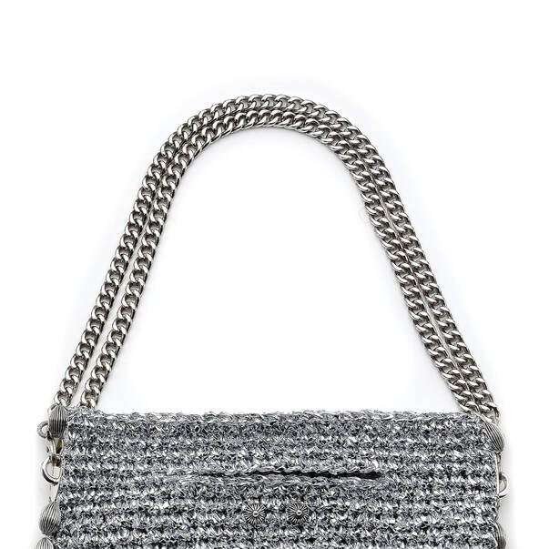 Argent Silver Woven Bag - 2