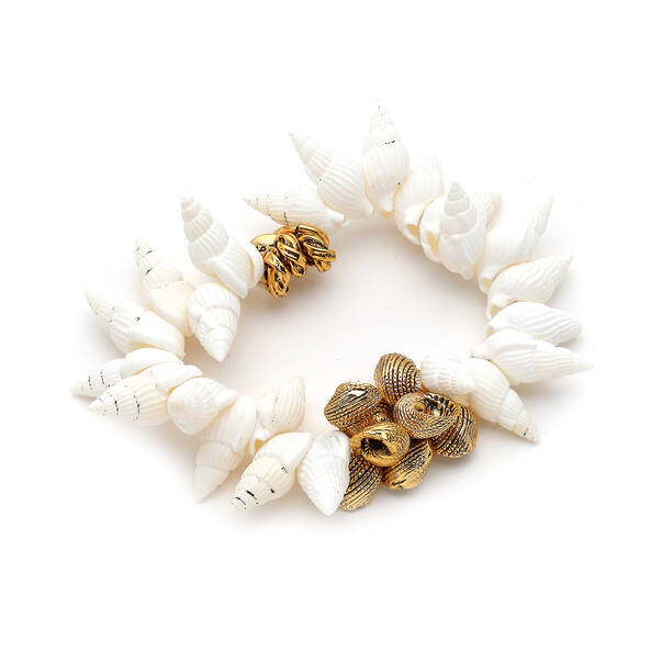 Avery White Seashell Bracelet - 1