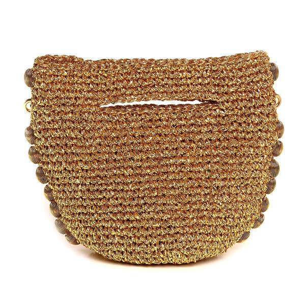 Bling Baby Brown Straw Bag - 5