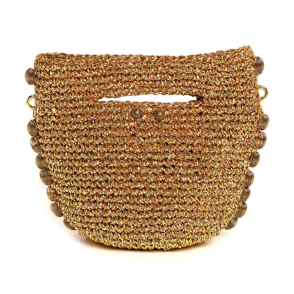 Bling Baby Brown Straw Bag - 1