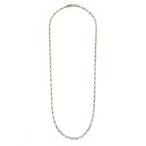 Calm Silver Plated Chain Necklace - 2