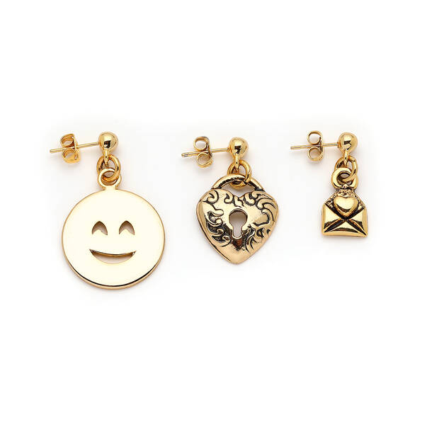 Charm Craze Heart Charm Earrings - 1