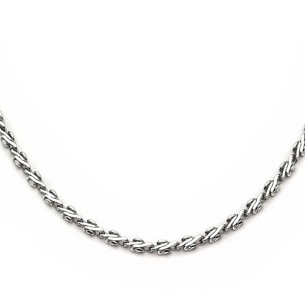 Cool Silver Plated Chain Necklace - 2