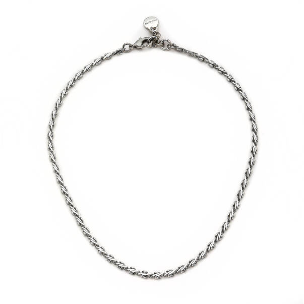 Cool Silver Plated Chain Necklace - 1