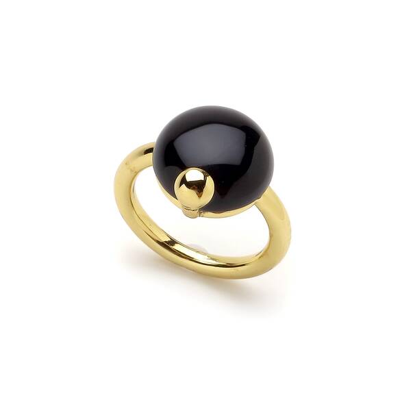 Darky Onyx Gold Plated Ring - 1