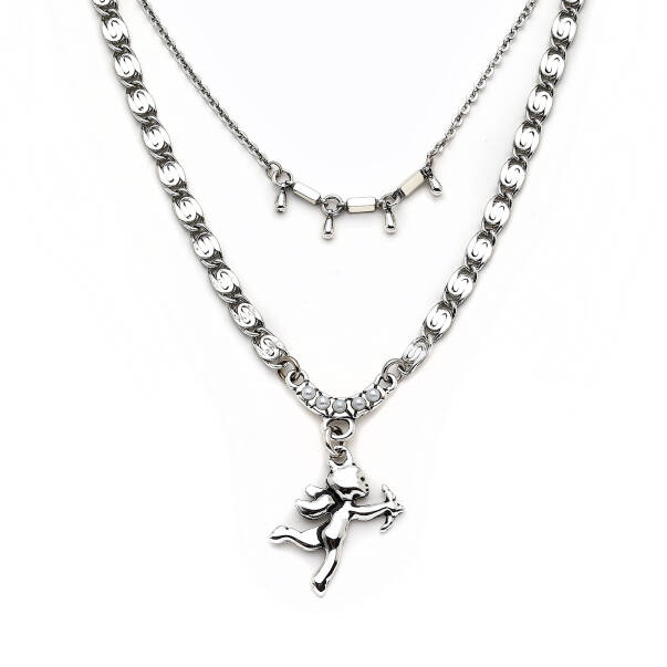 Eros Silver Plated Chain Necklace - 2