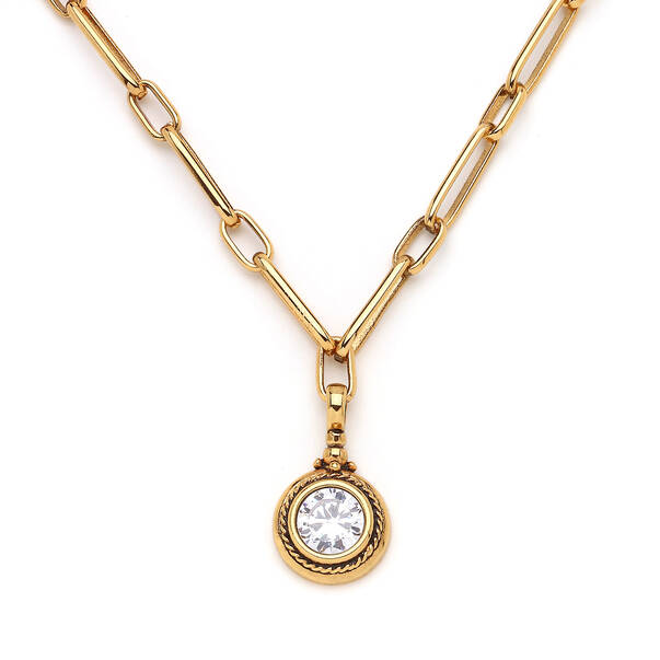 Esme Zircon Gold Plated Necklace - 3