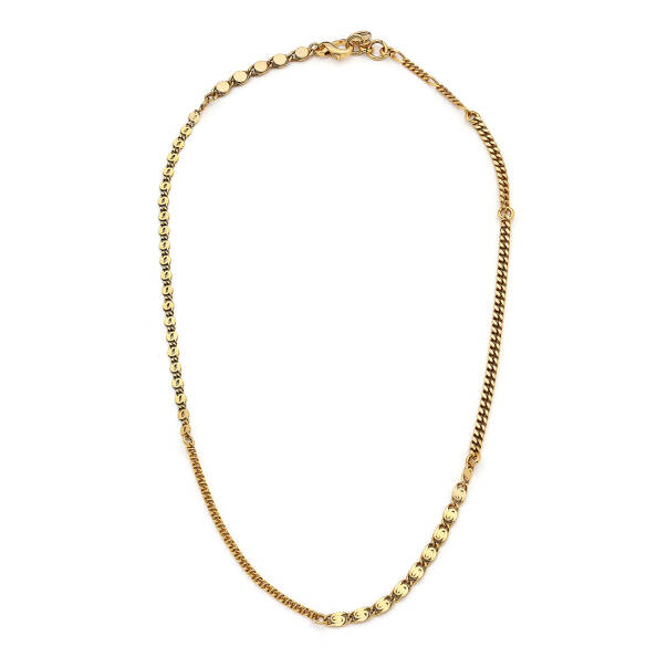 Essence Gold Plated Chain Necklace - 1