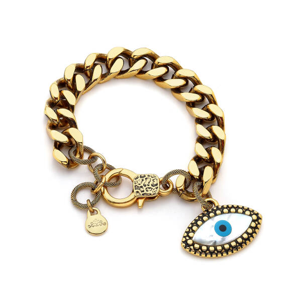 Evil Eye Zincir Nazar Boncuğu Bilezik - 1