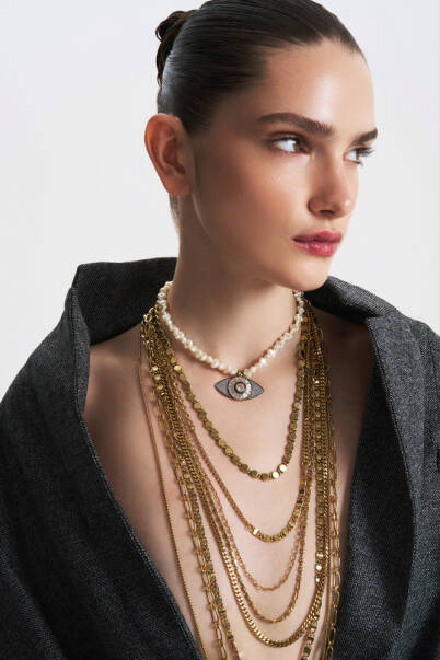 Flow Gold Plated Chain Necklace - 2