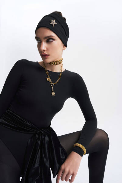 Glided Grace Altın Kaplama Choker Kolye - 4