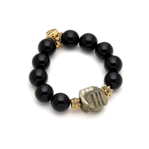 Guardian Onyx Gold Plated Bracelet - 1