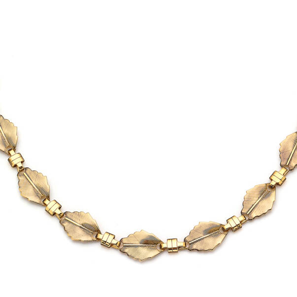 Harmonia Yaprak Chain Gold Plated Necklace - 4