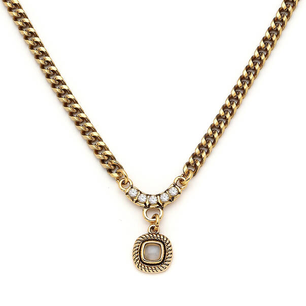 Lavish Gold Plated Charm Chain Necklace - 3