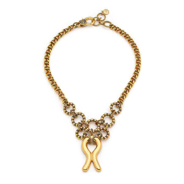 İnfinity Gold Plated Chain Necklace - 2