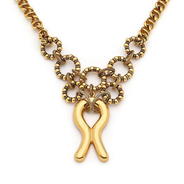 İnfinity Gold Plated Chain Necklace - 3