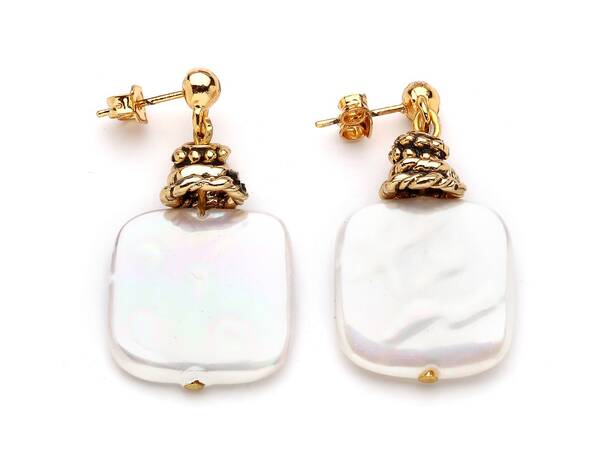 Jane Pearl Pinned Earrings - 1