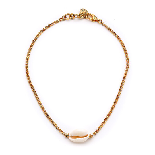 Kai Gold Plated Seashell Charm Chain Necklace 