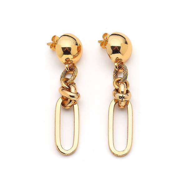 Lagoon Gold Plated Earrings - 1