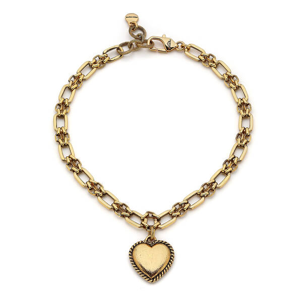 Loved Gold Plated Heart Chain Necklace - 1