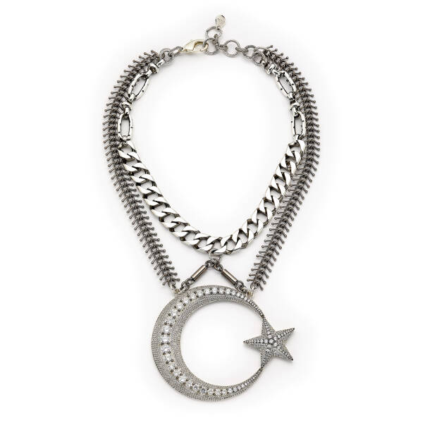 Luna Star Moon Star Necklace - 1