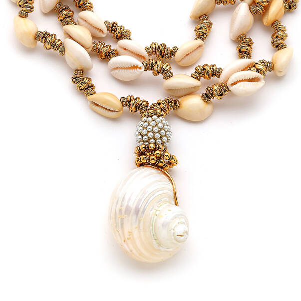 Maren Gold Plated Seashell Multi Necklace - 3