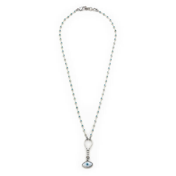 Mashallah Silver Plated Necklace - 1
