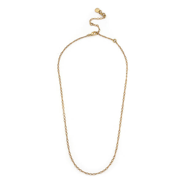 Minimal Gold Plated Chain Necklace - 1