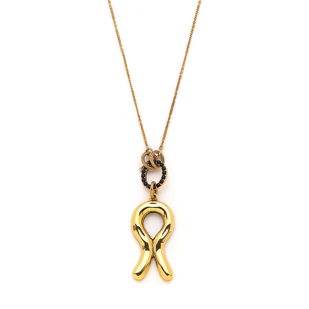 Mira Gold Plated Charm Chain Necklace - 3