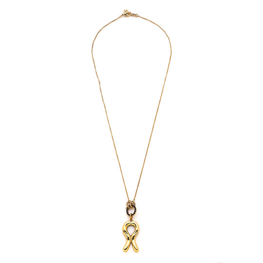 Mira Gold Plated Charm Chain Necklace 