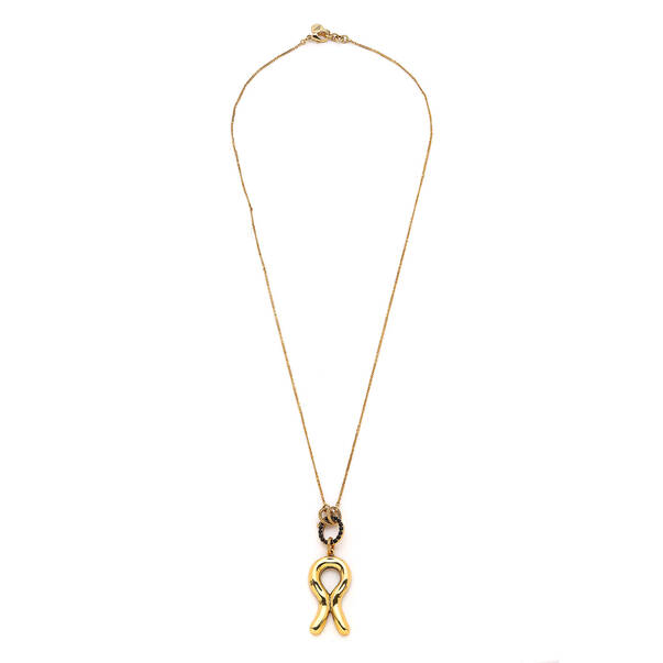 Mira Gold Plated Charm Chain Necklace - 1