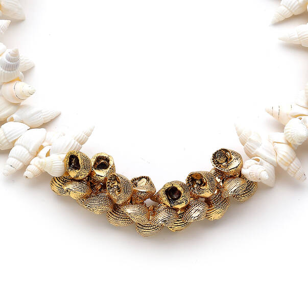 Miriam Gold Plated Seashell Necklace - 3