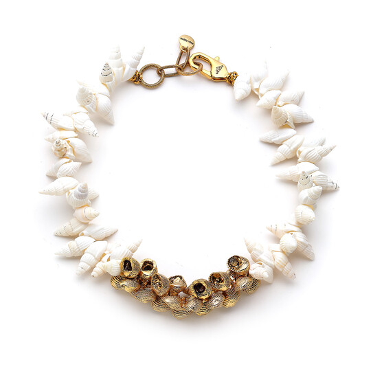 Miriam Gold Plated Seashell Necklace 