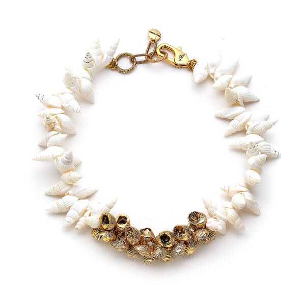 Miriam Gold Plated Seashell Necklace - 1