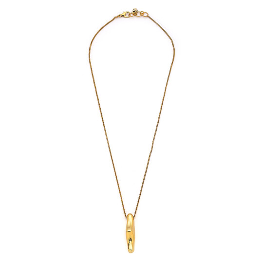 Morgan Gold Plated Charm Chain Necklace 