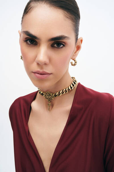 Nix Gold Plated Hoop Pinned Earrings - 3