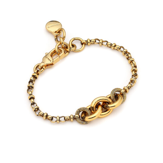 Opal Gold Plated İnfinity Chain Bracelet 