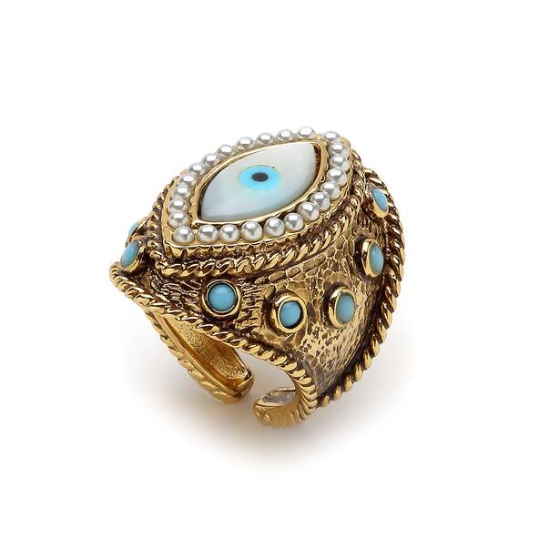 Sadabat Gold Plated Eye Ring - 1
