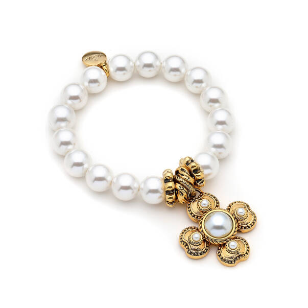 Solara Pearl Pearl Clovercharm Bracelet - 1