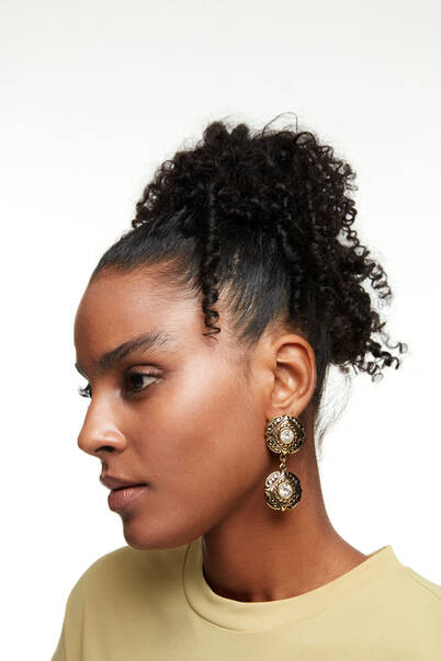 Sophia Gold Plated Crystal Clip-On Earrings - 3