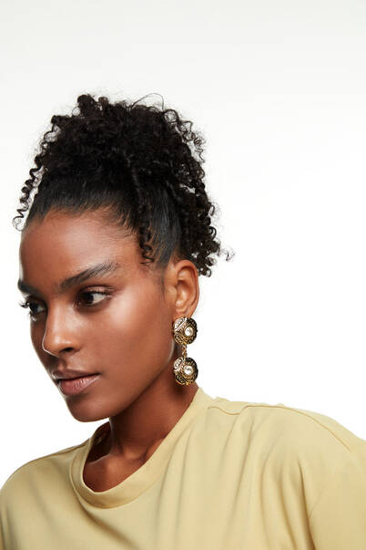Sophia Gold Plated Crystal Clip-On Earrings - 2