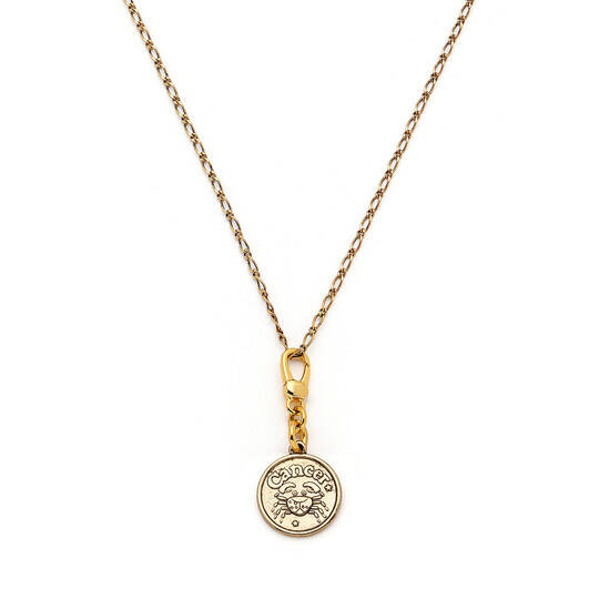 Star Sign Gold Plated Zodiac Necklace - 16