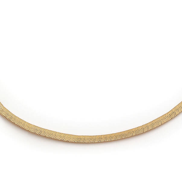 Teen Glam Choker Gold Plated Chain Necklace - 2