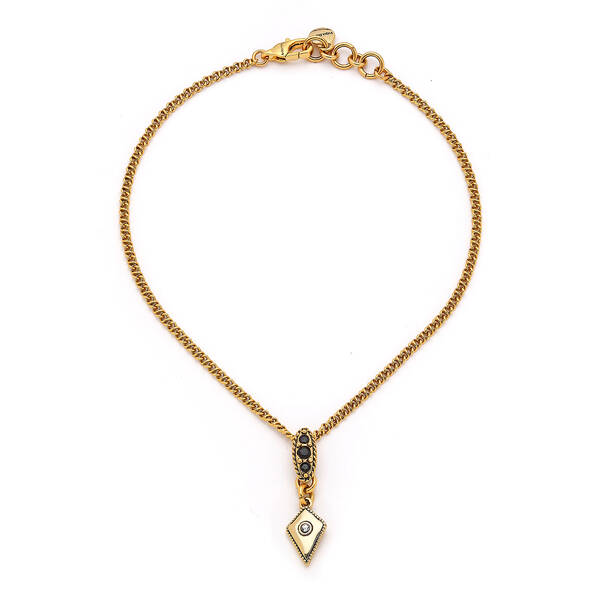 Tiberius Gold Plated Charm Chain Necklace - 1