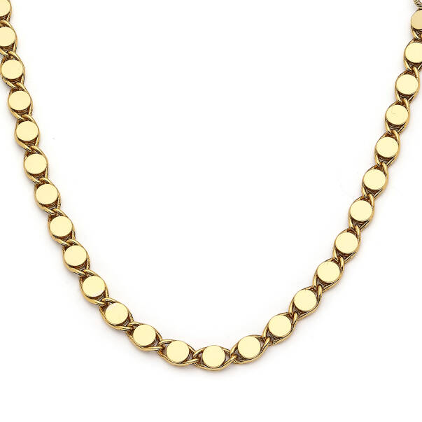 Twist Gold Plated Chain Necklace - 3