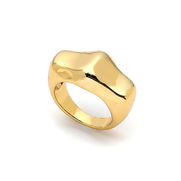 Twist Gold Plated Ring - 1