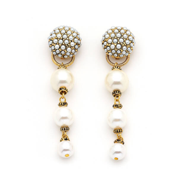 Vivien Pearl Evening Clips Earrings - 1